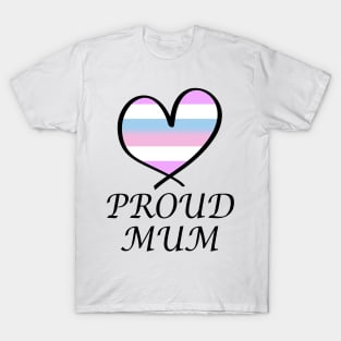 Proud Mum LGBT Gay Pride Month Intersex Flag T-Shirt